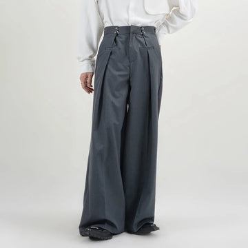 Aidase Mens Y2k Basic Casual Pants 2024 New Genderless Fashion Individuality Loose Retro Solid Color Floor-Length Wide-Leg Pants Unisex aidase-shop